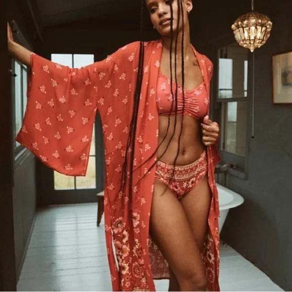 Spell Joni Campfire Bralette & Bloomers Set, Size Large - Picture 2 of 16